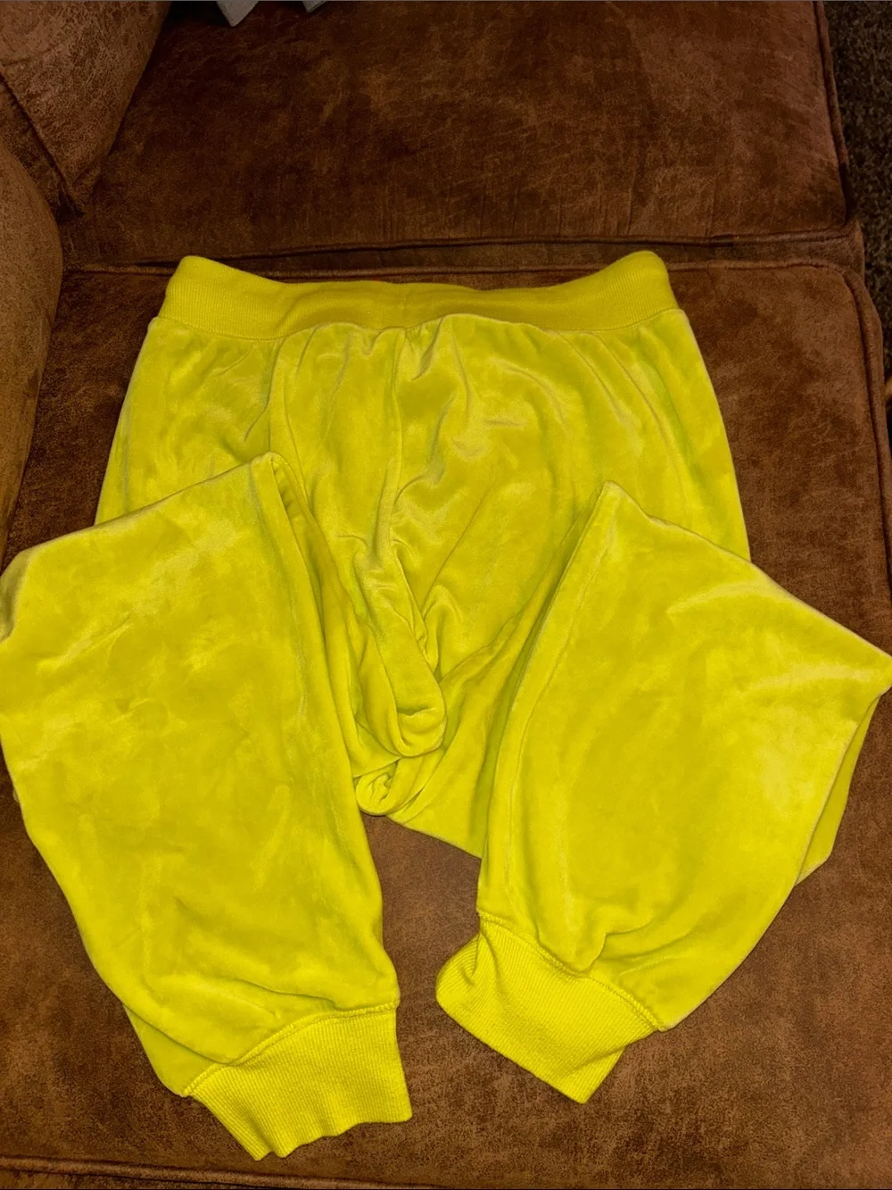 Light Green Velvet Jogger Bottoms - 'You're As Cuddly As A Cactus' by The Grinch